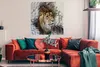 MuchoWow® Poster Löwe - Muster - Farben 100x100 cm - Produktbild-Vorschau 2