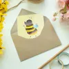Mr. & Mrs. Panda Klappkarte Hummel flauschig - Gelb Pastell Produktbild-Vorschau 3