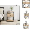 vidaXL Nachttisch Sonoma-Eiche 40x42x55 cm Holzwerkstoff -  Produktbild-Vorschau 1