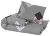 vidaXL Bettwäsche-Set Grau 220x240 cm Baumwolle Produktbild-Vorschau 3