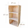 Dřevěná bedna s policí 75x40x30 cm – bedna na víno jako Náhled obrázku produktu 2