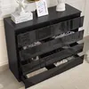 Kommode Kenji 8 Schubladen Hochglanz Schwarz Produktbild-Vorschau 4