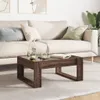 vidaXL Couchtisch mit Infinity-LED Braun Eichen-Optik Produktbild-Vorschau 4