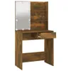 The Living Store Toaletka z diodami LED dąb wędzony Podgląd zdjęcia produktu 3