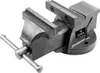 A close-up studio shot of a metal vise on a white background. Produktbild-Vorschau