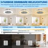 JOIEYOU Moderner LED Deckenventilator mit Licht und Produktbild-Vorschau 1