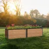 Zelsius Hochbeet für Garten, 150 x 75 x 77 cm, Holzoptik | Produktbild-Vorschau 2