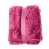 Flanell und Sherpa Wohndecke 150 x 200 cm bordeaux Produktbild-Vorschau 2