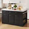 Flieks Ilot de cuisine avec table de repas extensible Voir les images du produit 4