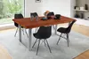 Esstisch Baumkante Akazie nuss 160 (260) x 90 cm U-Gestell Produktbild-Vorschau 7
