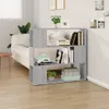 CLORIS Bücherregal/Raumteiler Grau Sonoma 100x24x94 cm, Produktbild-Vorschau 1