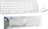 A product shot of a wireless keyboard and mouse combo in its packaging, with a separate image of the keyboard and mouse above. Náhľad obrázku produktu