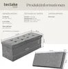 TecTake 402239, Grau, Polyester, MDF-Platten Produktbild-Vorschau 5