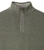 CASAMODA Herren Strick-Troyer Zipper Regular Baumwolle Grün Produktbild-Vorschau 3