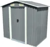 vidaXL Szopa ogrodowa szara metalowa 204 x 132 x 186 cm Podgląd zdjęcia produktu 1