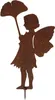 Rost Gartenfigur Elfe mit Ginkgo zum Einschrauben Dekofigur Produktbild-Vorschau 1