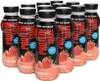 A group of strawberry-flavored protein shake bottles arranged in a cluster. Produktbild-Vorschau