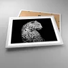 Gerahmtes Poster - Weißer Rahmen - Leopard Panther Katze - Produktbild-Vorschau 3