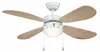 Ventilateur de plafond Classic 105 cm Blanc / Pin avec Voir les images du produit 1