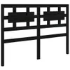 vidaXL Kopfteil Schwarz 205,5x4x100 cm Massivholz Kiefer - Produktbild-Vorschau 2