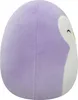 A side view of a purple plush penguin toy. Podgląd zdjęcia produktu