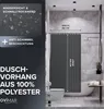 ovimar Magnetischer Duschvorhang Elgafossen grau waschbar Produktbild-Vorschau 2