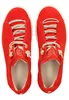 A top-down view of a pair of red sneakers. Náhľad obrázku produktu