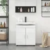 vidaXL Set di mobili da bagno TULUM bianco lucido 60 x 34 x Anteprima dell’immagine prodotto 4