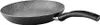A black frying pan with a speckled interior and a black handle, shown on a white background. Produktbild-Vorschau