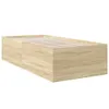 vidaXL Postel Sonoma Dub 90x190 cm výrobek ze dřeva Náhled obrázku produktu 3