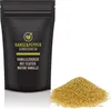 A black pouch of vanilla sugar is shown next to a pile of the sugar. Produktbild-Vorschau