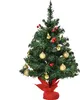 A small, decorated artificial Christmas tree on a white background. Podgląd zdjęcia produktu
