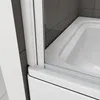 AICA Weiß Badewannenaufsatz 80cmx140cm Faltwand Produktbild-Vorschau 2