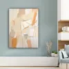 MuchoWow® - Leinwandbilder - Abstrakt - Beige - Orange - Produktbild-Vorschau 4