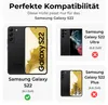 Marketing image showing compatibility of a phone case with different Samsung Galaxy S22 models. Produktbild-Vorschau