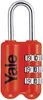 Visací zámek YALE YP2/23/128/1R 23 mm červený kombinační Náhled obrázku produktu 1