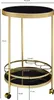 FineBuy Chariot de service design Or Rond Ø 45cm 2 niveaux Voir les images du produit 2