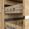 Nachtkommode CL3 40 cm Eiche Artisan - Elegante und Produktbild-Vorschau 3