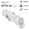 Adapterhouder 51x51mm voor Amerikaanse bevestiging, 2" Productafbeelding-voorbeeld 5