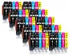 A collection of printer ink cartridges arranged in rows. Produktbild-Vorschau
