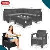 KETER – Zestaw Mebli Ogrodowych CORFU RELAX DUO Grafit – Podgląd zdjęcia produktu 2
