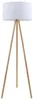 Textilná stojacia lampa Ø 45,5 cm 1x bez E27 60W biela Náhľad obrázku produktu 3