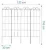 Relaxdays Rankgitter, 4er Set, HxB: 116 x 30 cm, Metall, Produktbild-Vorschau 4