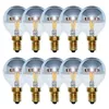 LED Filament Tropfen 4W = 40W E14 Kopfspiegel Silber Produktbild-Vorschau 4