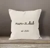 Kissen-Bezug Aufdruck Mama Papa Mum Dad Geschenk Eltern Produktbild-Vorschau 2