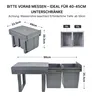 MinteLiv Einbaumülleimer Küche 2 Fächer (2x15L) Produktbild-Vorschau 4