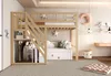 Sweiko Lit en bois massif 90x200, escalier avec armoire de Voir les images du produit 14