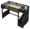 Hoogslaper 90x200 cm met opbergruimte in de trap, 4 Productafbeelding-voorbeeld 19