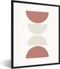 MuchoWow® Gerahmtes Poster Minimalismus - Pastell - Produktbild-Vorschau 1