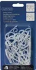 A retail package containing multiple white gutter hooks. Produktbild-Vorschau